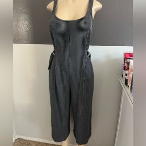 Vertical stripped jumpsuit